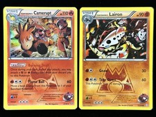 Pokemon TCG Double Crisis Team Magma Camerupt Holo & Lairon 2-Card English