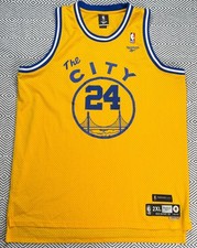 Reebok Vintage NBA Golden State Warriors The City Rick Barry #24 Jersey Size 2XL