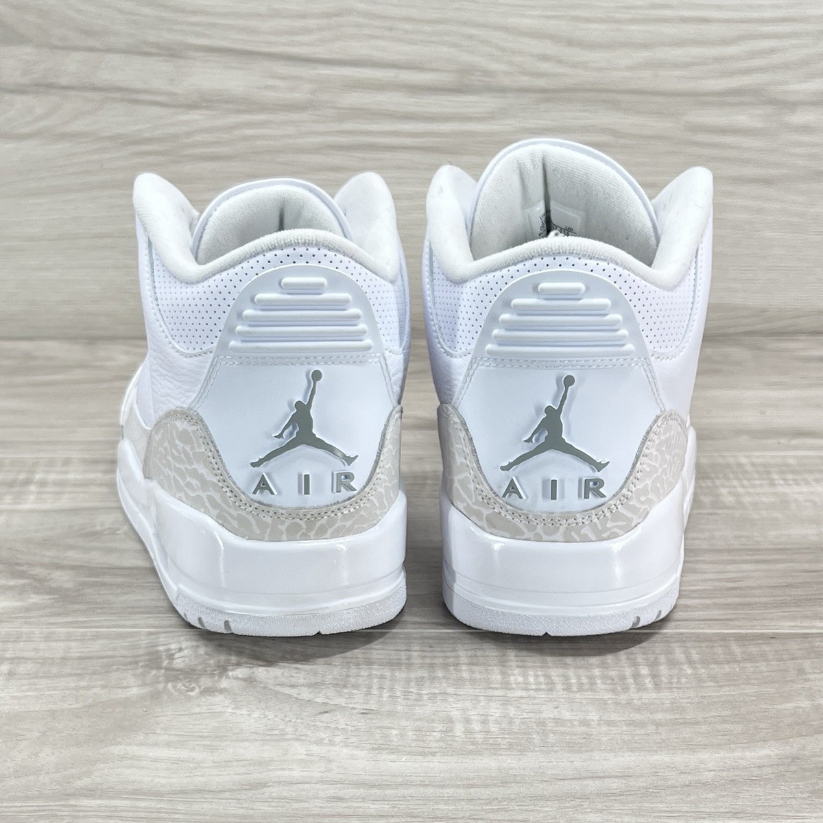 Nike Air Jordan 3 Retro White Silver Sneakers CT8532 111 Men Size 10 NEW Jordan Air Jordan 3 Retro  main image 4