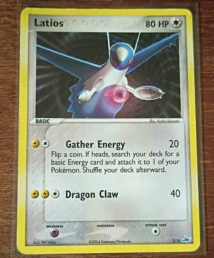 Pokemon Latios 2/10 Ex Trainer Kit 1: Latias & Latios Holo Rare HP DMG