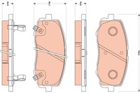 TRW GDB3510 BremsklöTze, BremsbeläGe FüR Hyundai I20 (Pb, Pbt)