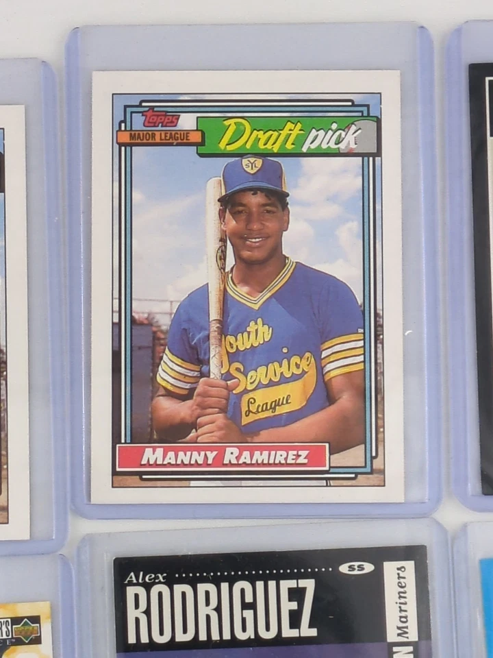 Lote de 8 tarjetas de béisbol de novato radiocontrol de 1990 Jones Rodríguez Ramírez Jackson casi nuevas - como nuevas Foto 4 de 4