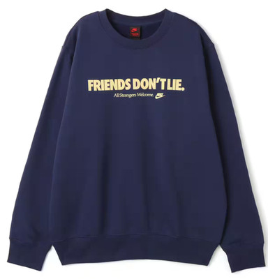Nike Stranger Things スウェット M ネイビー Nike x Stranger Things Crew Midnight Navy/Soft Yellow IB5662-410