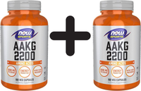 2 X Now Foods Aakg 2200 - 180 Vcaps (138,86 Eur/Kg)