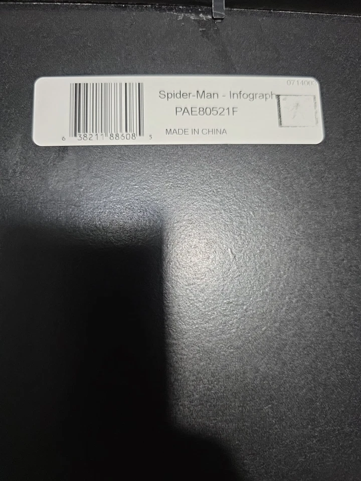 INFOGRAFÍA DE SPIDER-MAN 13x19 PÓSTER GELCOAT ENMARCADO PELÍCULA MARVEL COMICS ESLINGA WEB Foto 3 de 4