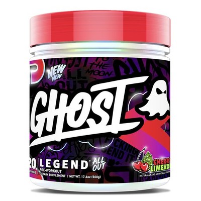 GHOST Legend All Out Pre-Workout Powder, Cherry Limeade - 20 Servings - Pre-W...