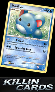 Marill 88/130 Pokemon Common Diamond and Pearl Card LP