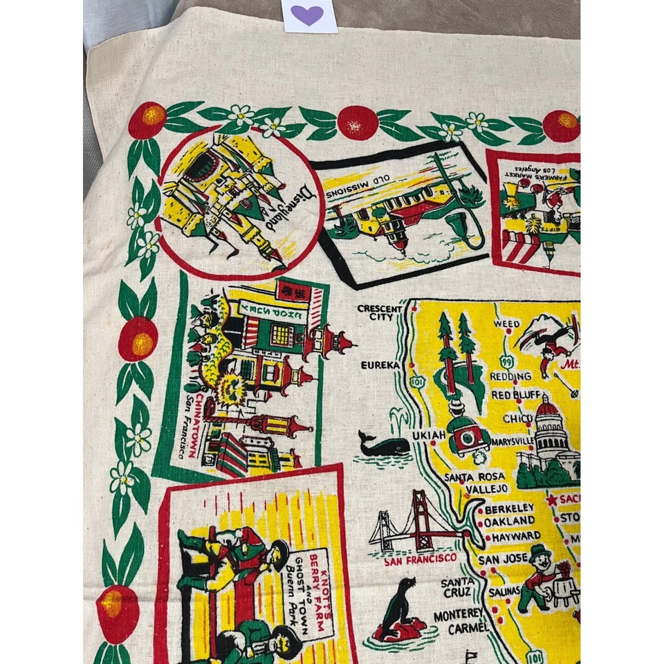 Vintage NOS California Muslin Tablecloth Collectible 1960-1970 - Image 2 of 4
