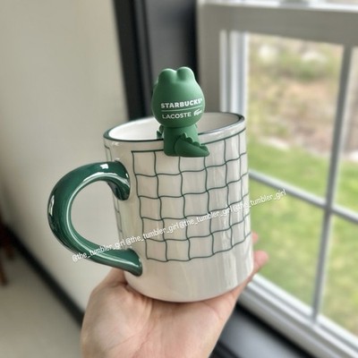 Starbucks China x Lacoste Green Tennis Mug (12oz) with stopper