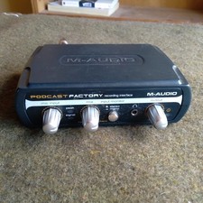 M-Audio podcast factory wih mic-jack adaptor