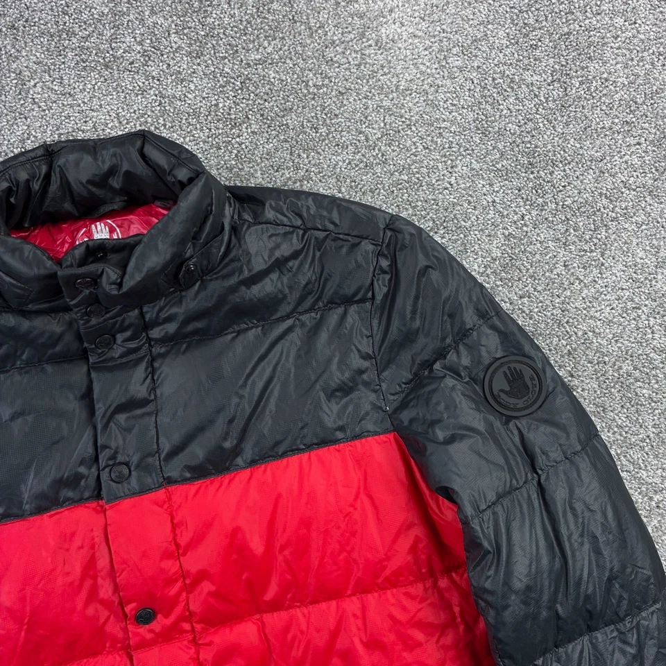 Chaqueta acolchada Body Glove para hombre grande negra roja relleno cremallera resistente al agua Foto 2 de 4