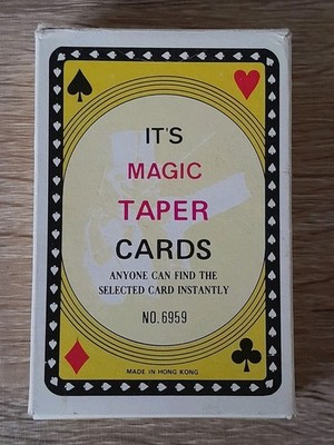 Magic Taper Karten - seltenes 70er Jahre Kartentrickspiel - seit Neu im Besitz!
