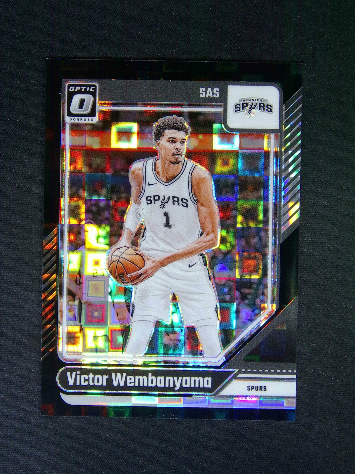 2024-25 Panini Donruss Optic Victor Wembanyama #45 Black Pandora SSP /15