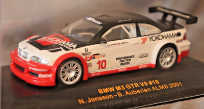 BMW M3 GTM005 E46 GTR V8 ALMS Race Car Model Die Cast Racecar Racing Vehicle DTM