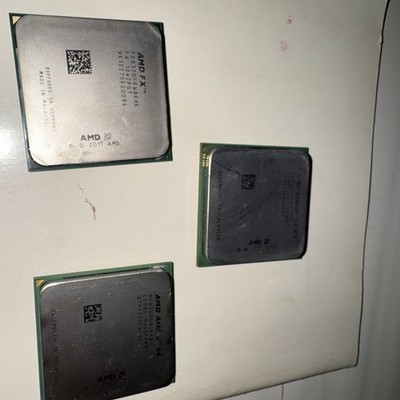 AMD CPU Lot Of 3 FX 8320(AM3) Athlon 64/2 3800(939) Athlon 3000+(754) Read