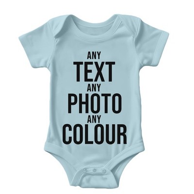 Personalisierter Baby Body individueller Text Foto Gender Reveal Geschenk