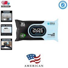 Medicated Flushable Wipes - 1 Pack, 48 Count - Unscented - Extra-Large - Maxi...