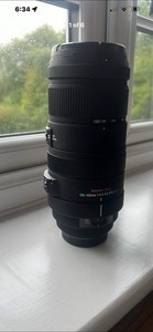 Sigma DG 120-400mm 1:4.5-5.6 APO HSM Lens A Sony E Mount with Hood & Caps VGC