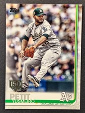 2019 Topps 150 Years Gold Stamp Parallel #637 Yusmeiro Petit Oakland A's