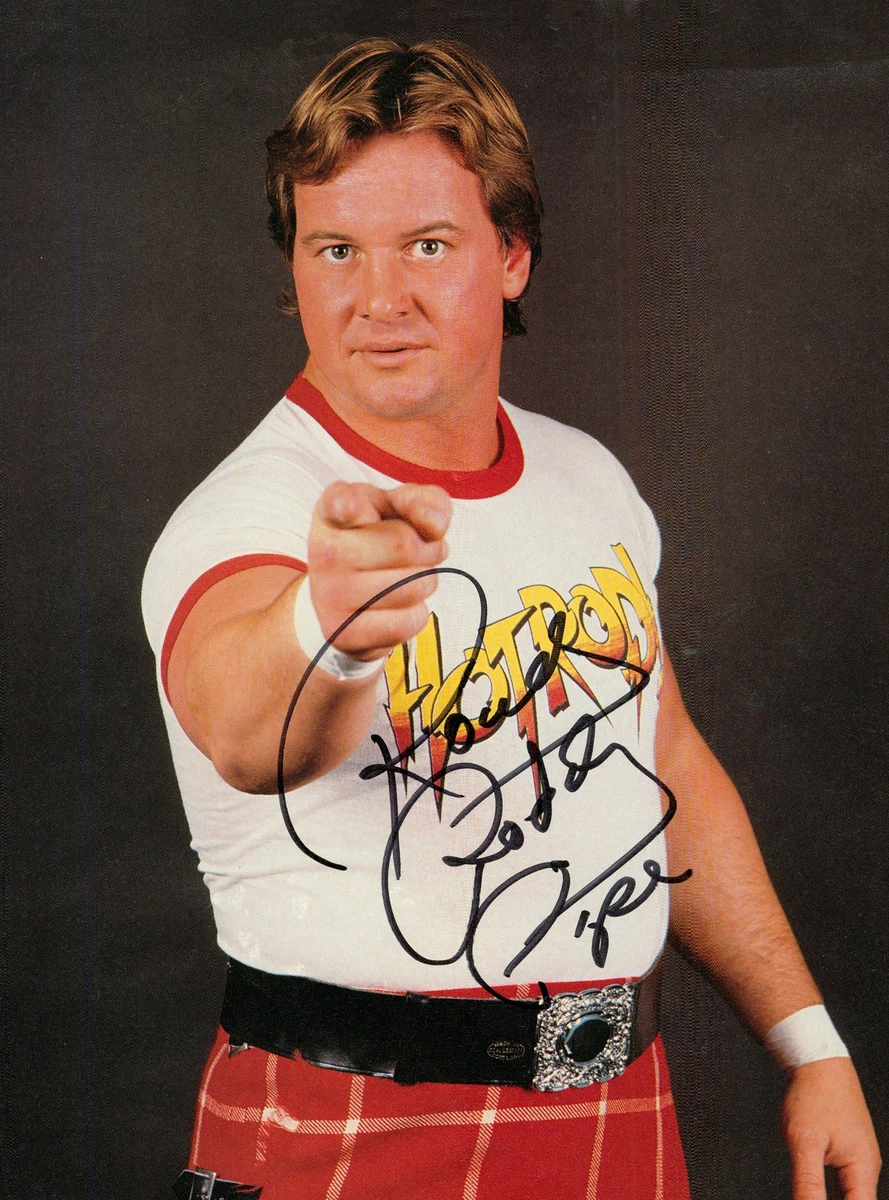 ロディー・パイパー　直筆サイン色紙（外国人プロレスラー/ＷＷＦスーパースター） 25+ Roddy Piper Wrestling Original Autographed Items for sale