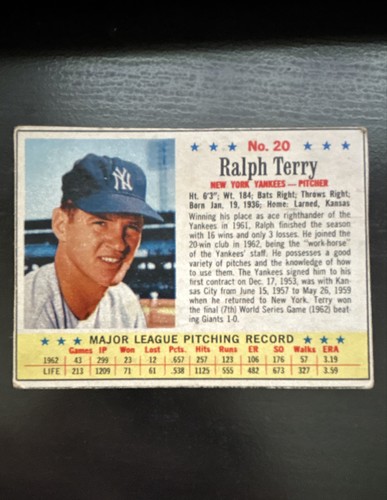 1963 Ralph Terry #20