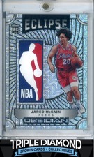 2024-25 Panini Obsidian Jared McCain Rookie Eclipse Logoman Patch #1/1 BNB299