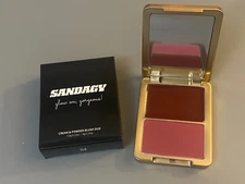 New in Box Sandagy Beauty Glow On, Gorgeous Cream and Powder Blush Duo in 02!