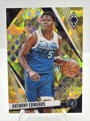 2023-24 Panini Phoenix - Anthony Edwards #227 Yellow Ice Phoenix 001/175