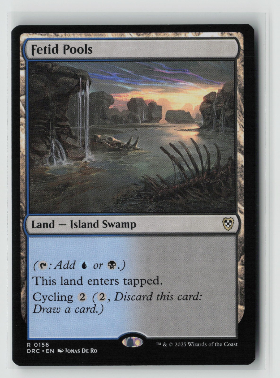 Fetid Pools 156 Aetherdrift Commander DRC MTG Magic