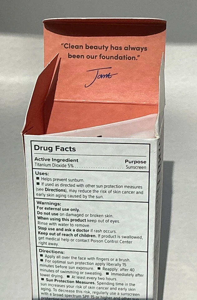 Jane Iredale Dream Tint Tinted Moisturizer SPF 15 Dark  1.7oz NIB EXP 11/2026 - Image 4 of 4