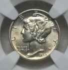 NGC Brilliant Uncirculated (BU) - 1942 Silver Mercury Dime - Bag Fragment. A1375