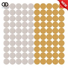 100Pcs 5" NO-Hole 320 Grit Disc Hook Loop Pads Sanding Discs Flocking Precision