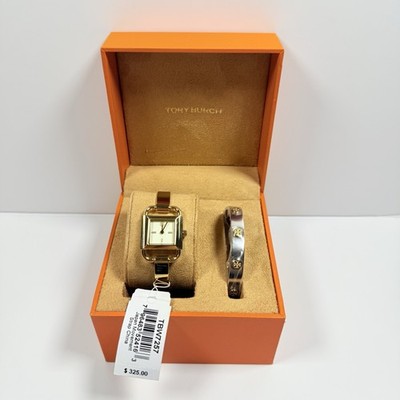 Tory Burch Phipps Gold-Tone Stainless Steel Bracelet Watch  display picture 1