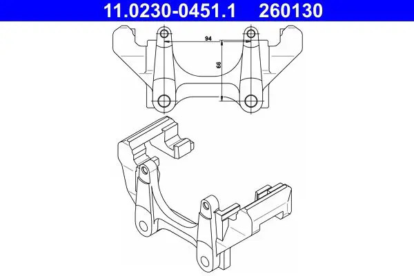 Ruota dentata albero a camme 11.0230-0451.1 ATE per VW AUDI SEAT SKODA