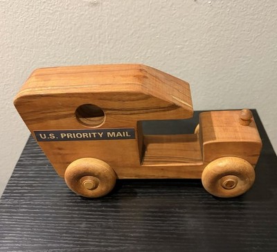 Wooden Post Office US  Priority Mail Truck  