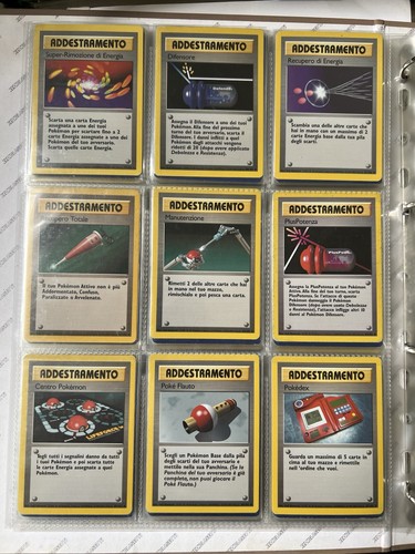 Lotto Carte Pokemon Vintage - Set Base Italiano - No Holo - Quasi Completo - Foto 8 di 10