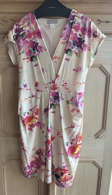    Kleid    KAPALUA QVC ungetragen  40 Weiss Bunt Blumenmuster  