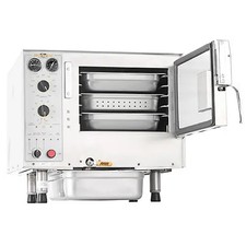 AccuTemp S32083D100 3 Pan Steam'N'Hold Boilerless Convection Steamer 208/3 10kW
