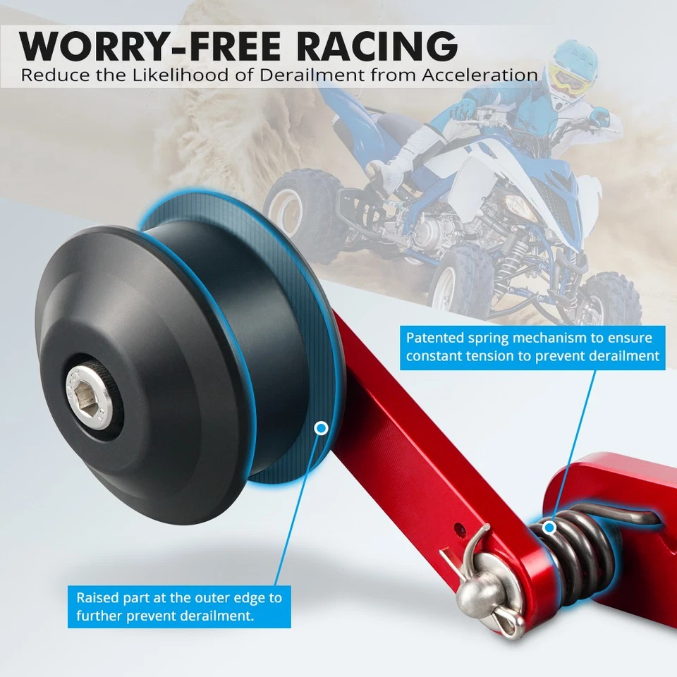 NICECNC Chain Tensioner Footpeg Roller For Yamaha Raptor 700 YFM700R 2013-2024 - Image 3 of 4