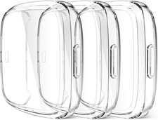 3 Pack TPU Screen Protector Case for Fitbit Versa 2, 3 Full Protective Cover