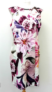 ROMAN Size 14 Women's Multicoloured Pencil Dress. Lined. Pre Loved