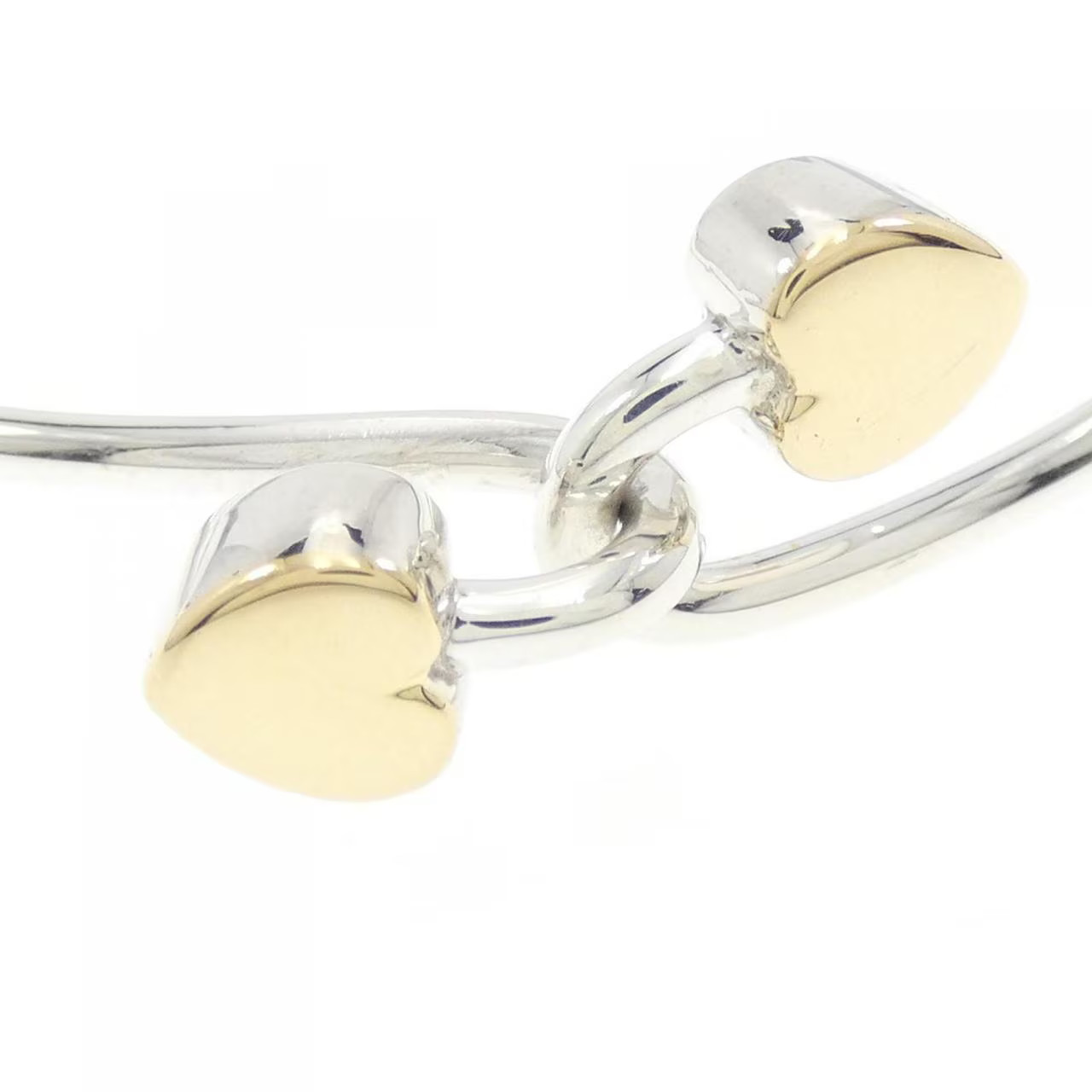Tiffany Solid Double Heart Bangle - image 2