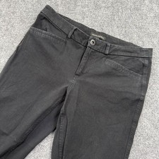 Banana Republic Womens Black Straight Leg Ankle Pants Size 4 Cotton Blend