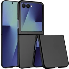 For Samsung Z Flip7 Case Flip Snap On Premium Matte Finish Cover +Tempered Glass