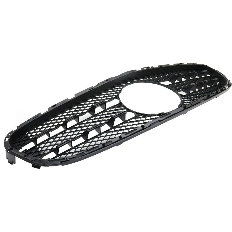 Textured Black Shell and Insert For 2014-2016 Mercedes Benz E350 E400 Grille Foto 4 de 4