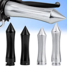 1'' Motor Bike Handle Bar Spike End Hand Grips For Harley Yamaha Suzuki Honda