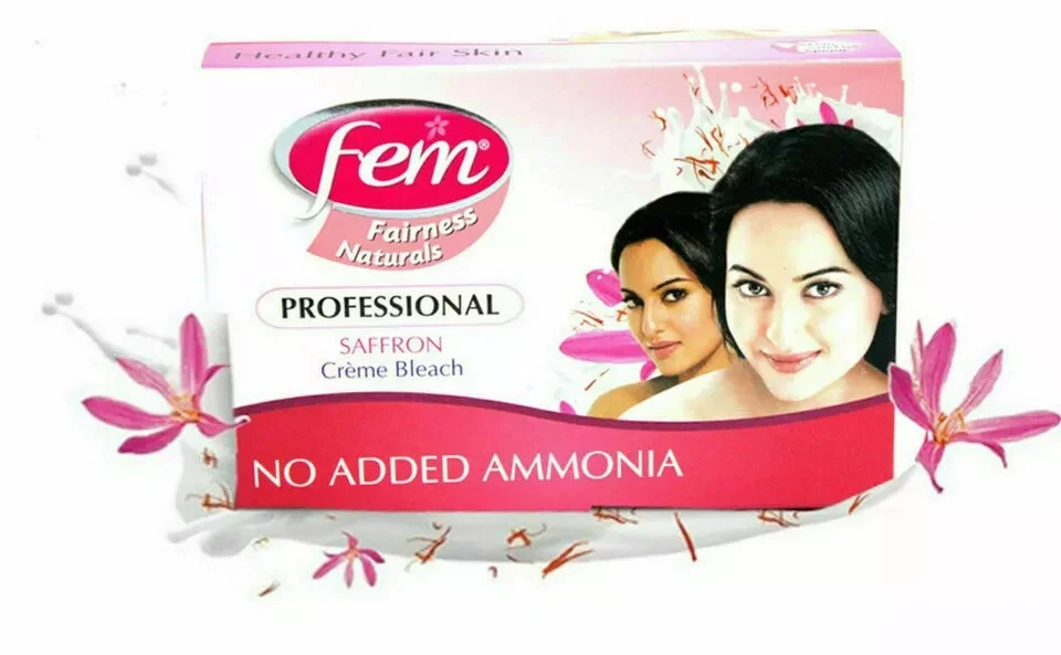 Fem Professional Saffron Cream Creme Bleach Parlour Saloon size 314 gm * - Image 2 of 4