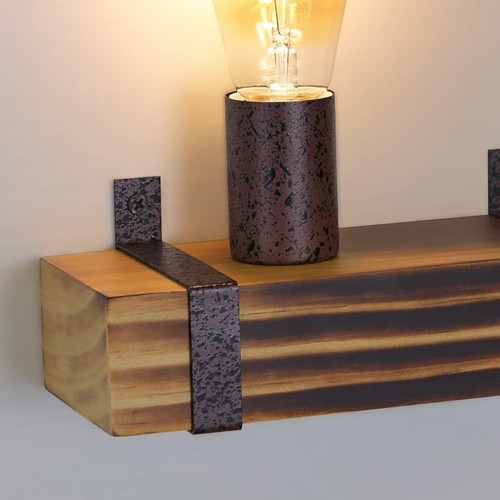 ZMH Vintage Hängelampe Holz Esstisch Pendelleuchte 80CM E27 (ohne Leuchtmittel) - Bild 42 von 80