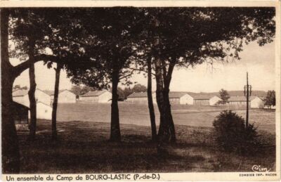 Old postcard Un ensemble du Camp de Bourg-Lastic FRANCE (1285195)