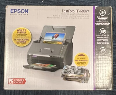 Epson FastFoto FF-680W Photo Scanner (B11B237201) NEW RETAIL SEALED BOX